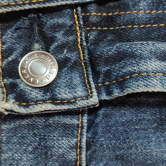 Everlane Denim Jean Skirt Mini Distressed - Picture 5 of 9